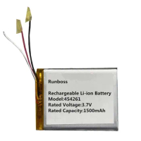 New 3.7V 1500mAh Replacement Li-Polymer Rechargeable Battery For Sony NW-A105 Player Accumulator 3-wires