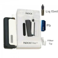 NIXX FILTER PLUS BUNDLING POWER BANK + LIQUID 15ML 100% AUTHENTIC WHITE STALEMATE