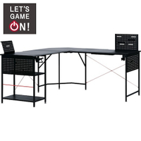 ◆L型 電競桌 辦公桌 電腦桌 GM003 160 BK NITORI宜得利家居