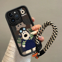 เคสโทรศัพท์สำหรับผู้หญิง สำหรับ Xiaomi 15 Pro/Redmi K80/NOTE 13 สายคล้องคอหนังแกะนุ่มแบบปั๊มนูน เหมา