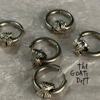The Goats Dept - Loop Flower Earring Original / tgd723 anting titanium stainless anti karat model pr