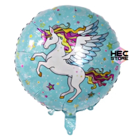 BALON FOIL BULAT FLYING UNICORN | BALON FOIL FLYING UNICORN 45 CM