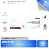 ZINC PLUS 60TABLET | ZINC PICOLINATE-ZINC GLUCONATE-CALCIUM ASCORBATE | SUPLEMEN KESEHATAN