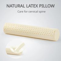 Natural Latex Pillow Super Soft Slow Rebound Cylindrical Neck Pillow for Bed Pregnant Body Pillow Baby Side Sleeper Back Block