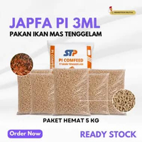 Japfa Comfeed PI 3ML Paket Hemat 5 KG Pakan Ikan Mas Tenggelam 5 Bungkus x 1 KG