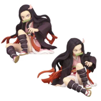 Genuine Demon Slayer Anime Figure 10Cm Noodle Stopper Kamado Nezuko Action Figure Toys For Kids Gift Collectible Model
