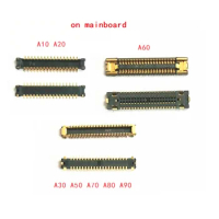 10PCS For Samsung A10 A105 A20 A205 A30 A305 A30S A307 A40 A405 A40S A50 A50S LCD Display FPC Connector on Board