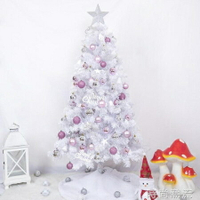 聖誕節大促老丈人1.2.1.5米1.8米白色聖誕樹套餐聖誕節場景裝飾豪華加密 HM 時尚潮流 全館免運