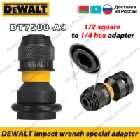 DEWALT DT7508-A9 Impact Wrench Adapter DT7508-QZ 1/4" Hex to 1/2" Square Ratchet Spanner Set Drive Converter Tool Accessories