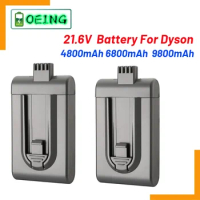 High quality 4.8 / 6.8 / 9.8ah 21.6v Li ion DC16 Vacuum Cleaner Replacement Battery DC12 12097 BP01 912433-01 L50 of Dyson DC16
