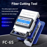 FC-6S Fiber Cleaver Metal Body with 12 blades FTTH Fiber Optic Cable Cold Splicing Tool Cutter