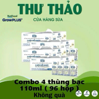 Combo 4 thùng sữa bột pha sẵn GROW PLUS BẠC 110ml. (1 Thùng 6 lốc )