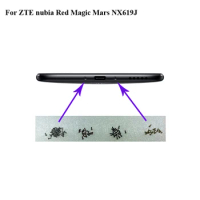 4pcs For Nubia Red magic Mars NX619J Buttom Dock Screws Housing Screw nail tack Redmagic Mars NX 619J Phones Screw nail