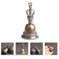 Brass Bell Mini Brass Altar Bell Vintage Jingle Bells Pentagram Wiccan Supply Altar Ritual Bell Jingle Ring Brass