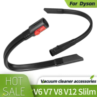 Flat Suction Nozzle Head Compatible with Dyson V6 V7 V8 V10 V11 V12 Slilm Vacuum Cleaner Flexible Crevice Tool Clean Sofa Seams