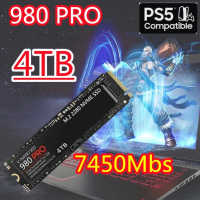 New 980 Pro SSD 1TB 2TB 4TB 8TB NVMe PCIe 4.0 M.2 2280 7450MB/S Internal Solid State Disk for PS5 PlayStation5 Laptop Desktop PC