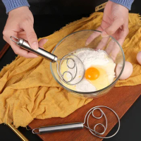 1Pc Eggs Cream Mixing Rods Double Holes Flour Cake Stirrer Whisk for Dough Bread Smooth Tools Coil Mixer Kitchen Tools