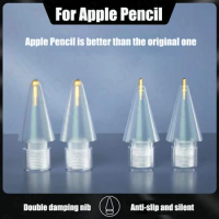 Pencil Tips For Apple Pencil 1st 2nd Generation Double Layer transparent Thin Tip For Apple Pencil Nib Enough For 4 Years of Use