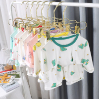 Children's Summer Homewear Eco-Silk Boys and Girls Three-Quarter Sleeve Air Conditioning Homewear Se