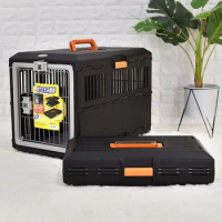 Cat Cage Travel Backpack for Cats, Airplane Approved Carrier, Transport Trolley Case, Lightweight Accessory Pet Items