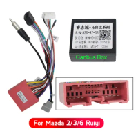 16pin Android Car radio Player Power Cable Adapter for Mazda 3/5/7/8/CX-7 with Canbus Box Radio Wiring Harness