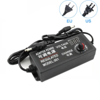 Adjustable AC To DC Power Supply 3V 5V 6V 9V 12V 15V 18V 24V 3A 5A 72W 60W Power Supply Adapter Universal 220V To 12 V Adapter