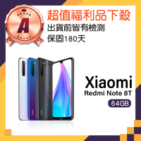 【小米】A級福利品 Redmi Note 8T 6.3吋(4GB/64GB)