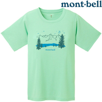 Mont-Bell Wickron 女款 排汗衣/圓領短袖 1114482 Blue Lake 藍湖 OCWV 海青