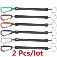 2Pcs Practical Extendable Fishing Lanyards Boating Kayak Camping Secure Pliers Lip Grips Tackle Tools Fishing Accessories