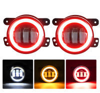 2 PCS,LED Spot Light Fog Light Lamps Fog lamp,4-Inci,Julat Warna Merah,LED 150W / 15000LM,fog lamp l