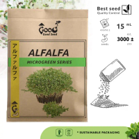 Bibit Alfalfa, Seed Benih Microgreen Goodseed [Net 15 Ml] Best Seller
