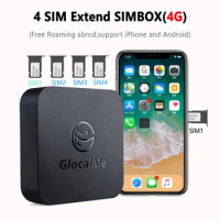 4 sim adapter Glocalme Call Multi SIM Dual Standby No Roaming Abroad 4G SIMBOX for iOS &amp; Android to Make Call &amp;SMS