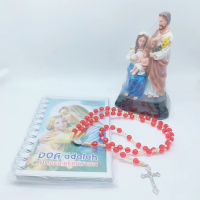 Paket Doa Katolik Lengkap | Rosario + Patung Keluarga Kudus + Buku Doa Sumber Kekuatan