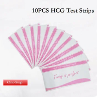 10pcs Early Pregnancy Self Test Strips Over 99% Accuracy Rapid Result HCG Urine Measuring Testing kit For Women Household