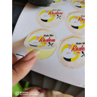 STIKER CUSTOM LABEL MAKANAN MINUMAN SNACK CATERING