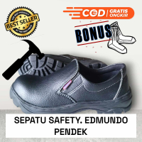 SEPATU SAFETY SEPTI KING KICKERS GREGOR CATERPILLAR KULIT PU SINTETIS ASLI UJUNG BESI BENGKEL KONTRA