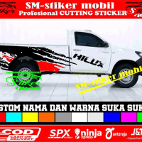 stiker mobil hilux hilux rangga triton strada navara single cabin dobel cabin stiker variasi mobil h