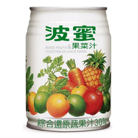 波蜜 果菜汁飲料(鐵罐) 240ml (6入)/組【康鄰超市】