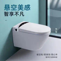 Luxury P-trap Wall Hung Intelligent WC Elongated Remote Controlled Smart Bidet Toilet T31