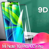 Tempered Glass for Mi Note 10 (mi cc9 pro) Full Cover Protective Glas Screen Protector for Xiaomi note 10 Redmi Not 8 8t 10 Mi