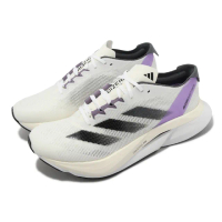 【adidas 愛迪達】慢跑鞋 Adizero Boston 12 W 女鞋 黑 白 紫 中長跑 馬牌輪胎底 運動鞋 愛迪達(ID6900)
