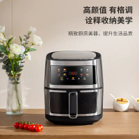English Stainless Steel Air Fryer 110v220v Multifunctional Smart 6L Visual Air Fryer Manufacturer