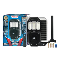 โคมไฟถนนโซลาร์เซลล์พร้อมขาจับ LED 200W Daylight  รุ่น MULTIBRIGHT PLUS 200W DL สีดำ