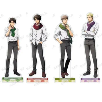 Attack on Titan Game Levi Ackerman Acrylic Stand Doll Anime Erwin Jean Eren Yeager Figure Model Plate Cosplay Toy for Gift