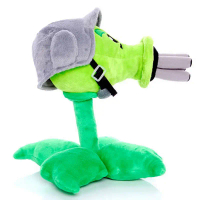Đồ Chơi Nhồi Bông Plants vs Zombies Gatling Peashooter 30Cm, Đồ Chơi Nhồi Bông PVZ, Búp Bê Nhồi Bông