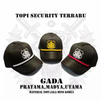 TOPI SATPAM MODEL BARU/TOPI SATPAM JARING BORDIR BERKUALITAS