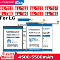 LOSONCOER Original BL-T51 BL-T52 BL-T53 BL-T54 BL-T55 BL-T56 BL-T58 BL-T59 For LG K42 WING Velvet 2 Pro Mobile Phone Battery