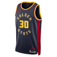 【NIKE 耐吉】金洲勇士 CURRY 籃球背心 籃球衣 男款 GSW MNK DF SWGMN JSY CE 24(FQ4342422)