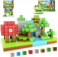 Magnetic Building Blocks - Build My Magnet World Edition Magnetic toys suitable for 3-4 Year-ol