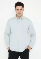 Police Denim POLICE Kemeja Polos Basic Regular Fit Lengan Panjang Pria